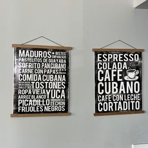 Set of 2 Cuban-Themed Posters
